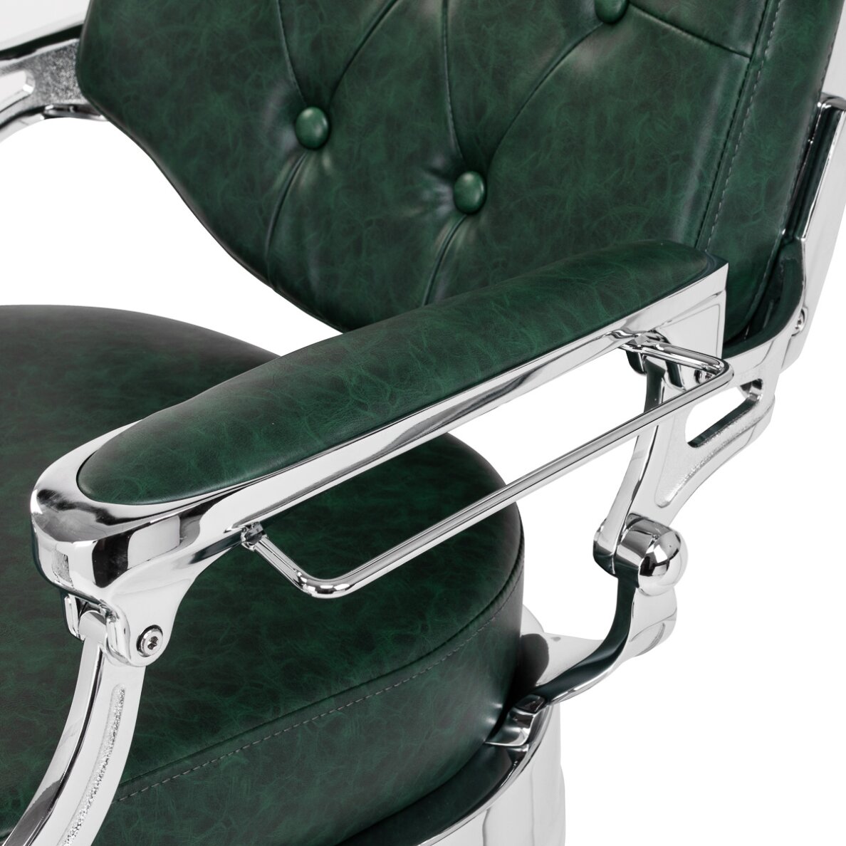 Parturituoli Barber Chair President Green Chrome 13