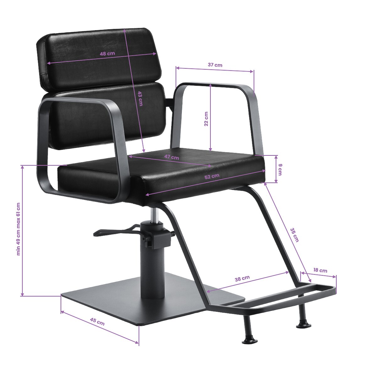 Parturituoli Gabbiano Porto Harmaa ja Musta 8