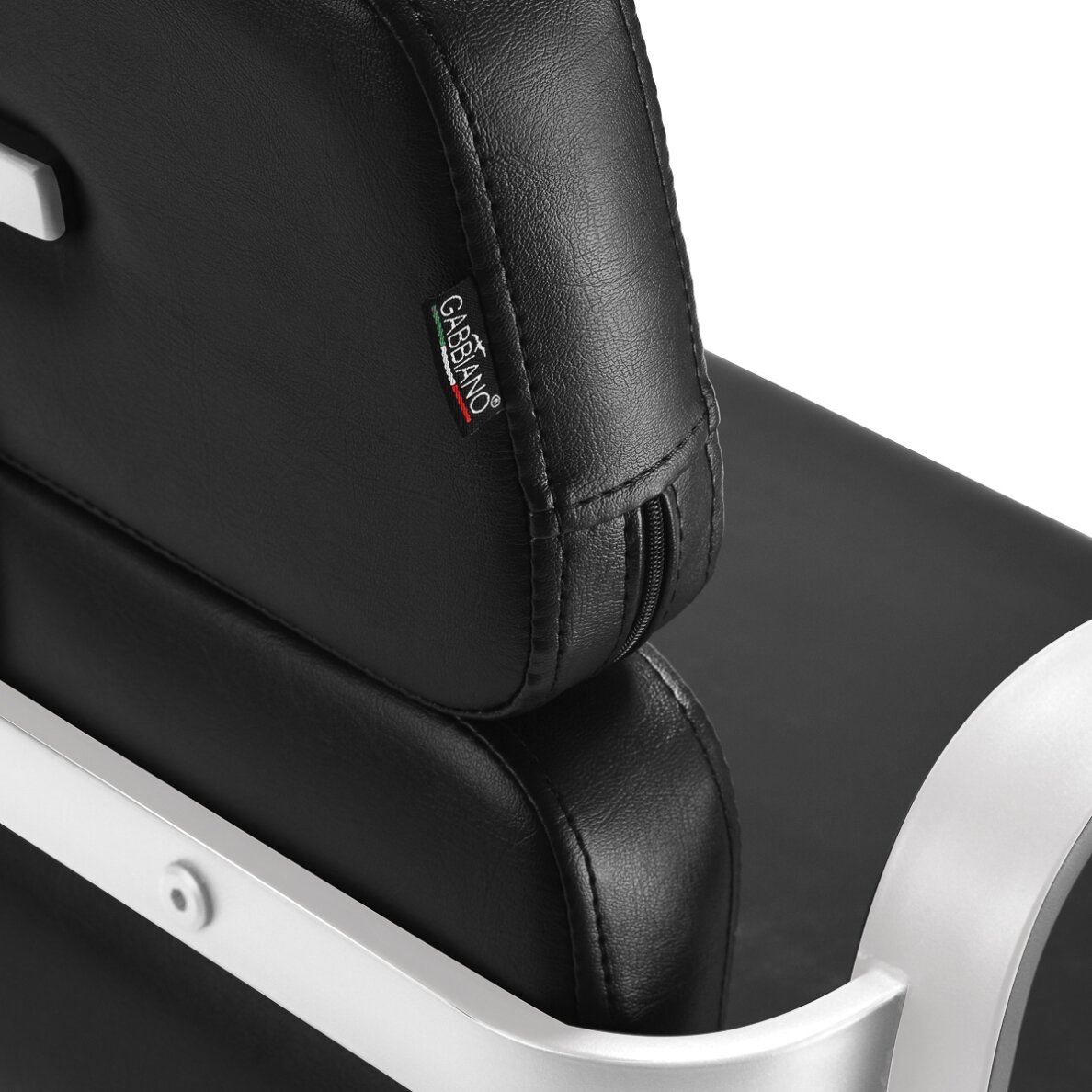 Barber chair Gabbiano Porto White and Black 5