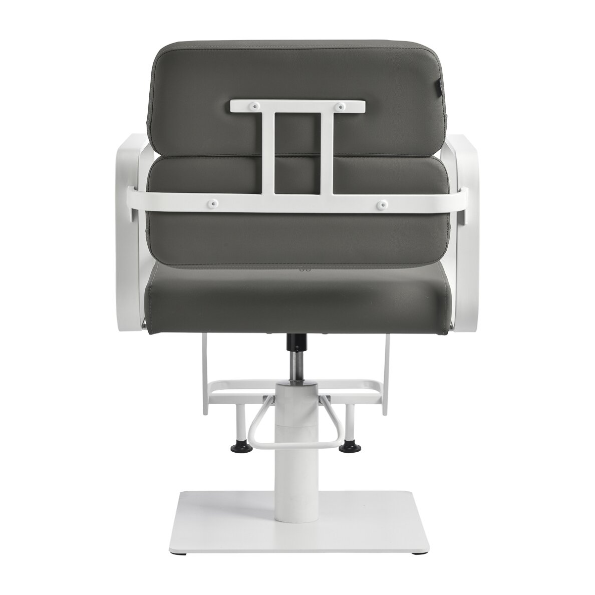 Barber chair Gabbiano Porto White and Gray 2