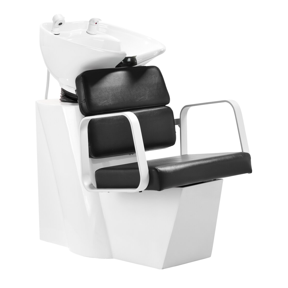Barber sink Gabbiano Porto White and Black
