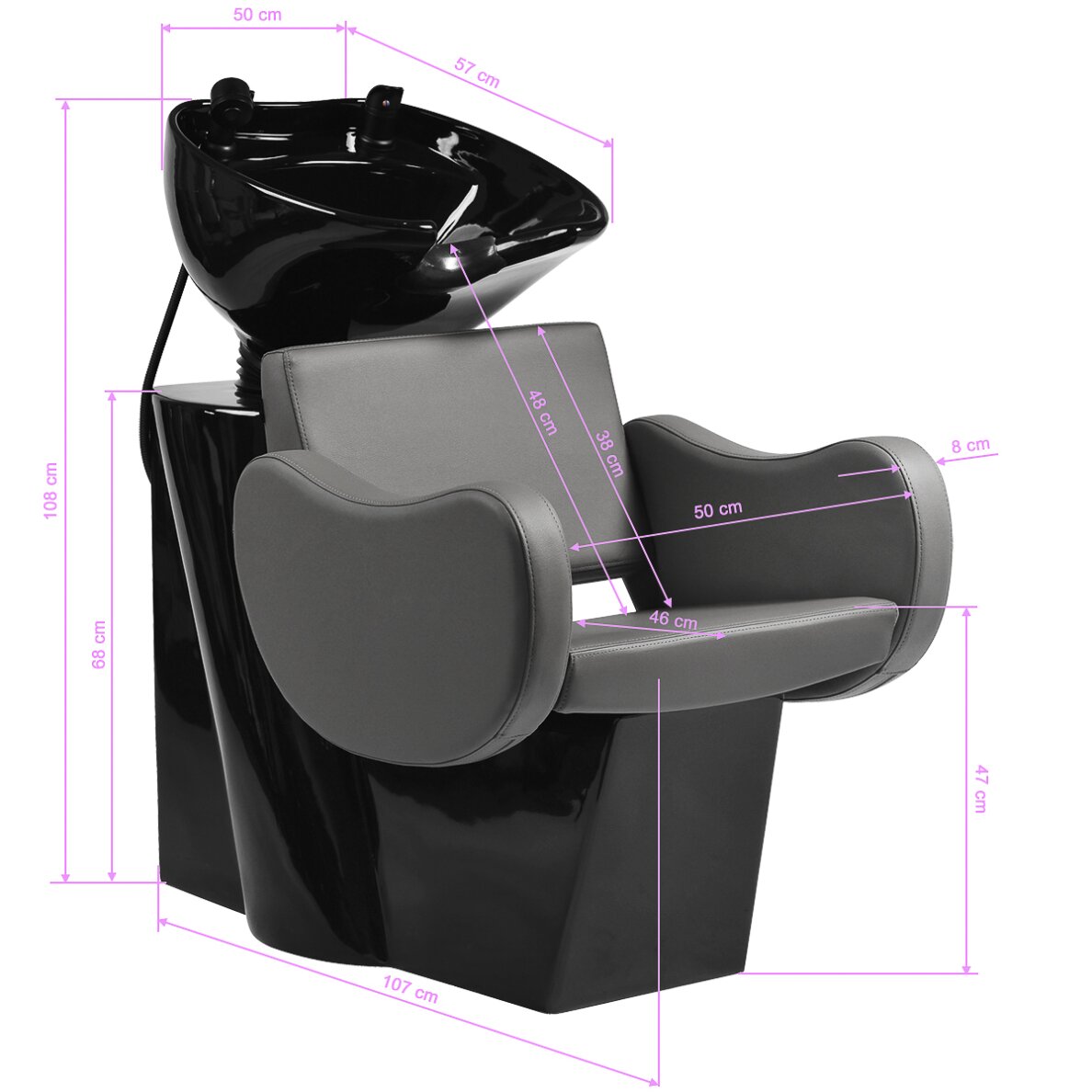 Juuksuri kamm Gabbiano Seville Gray 9 Juuksuri kamm Gabbiano Seville Gray 9