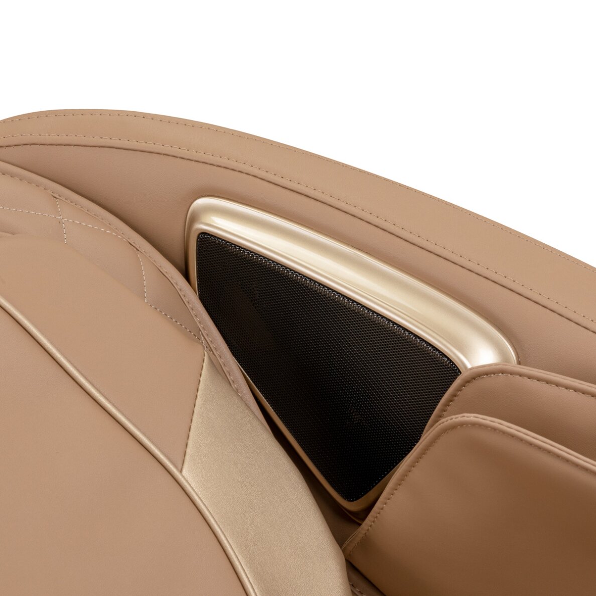 Masāžas krēsls Sakura Luxury 808 balts un bēšs 9