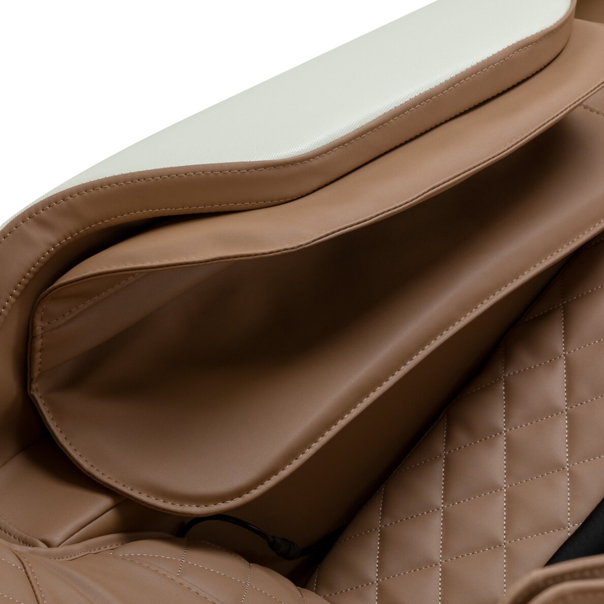 Masāžas krēsls Sakura Luxury 808 balts un bēšs 11 Masāžas krēsls Sakura Luxury 808 balts un bēšs 11