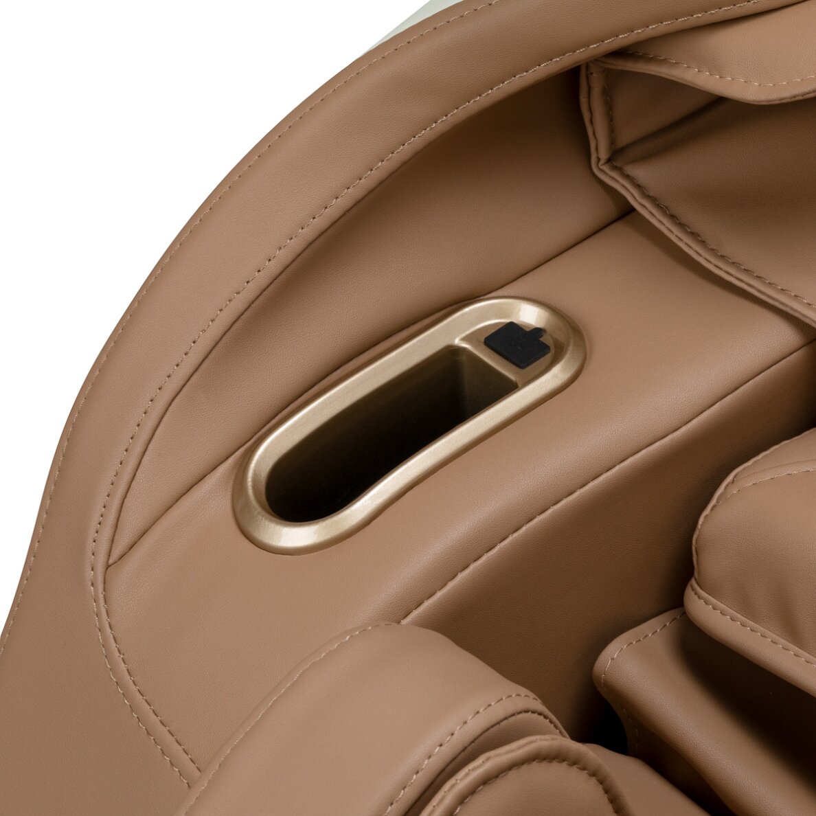 Masāžas krēsls Sakura Luxury 808 balts un bēšs 12