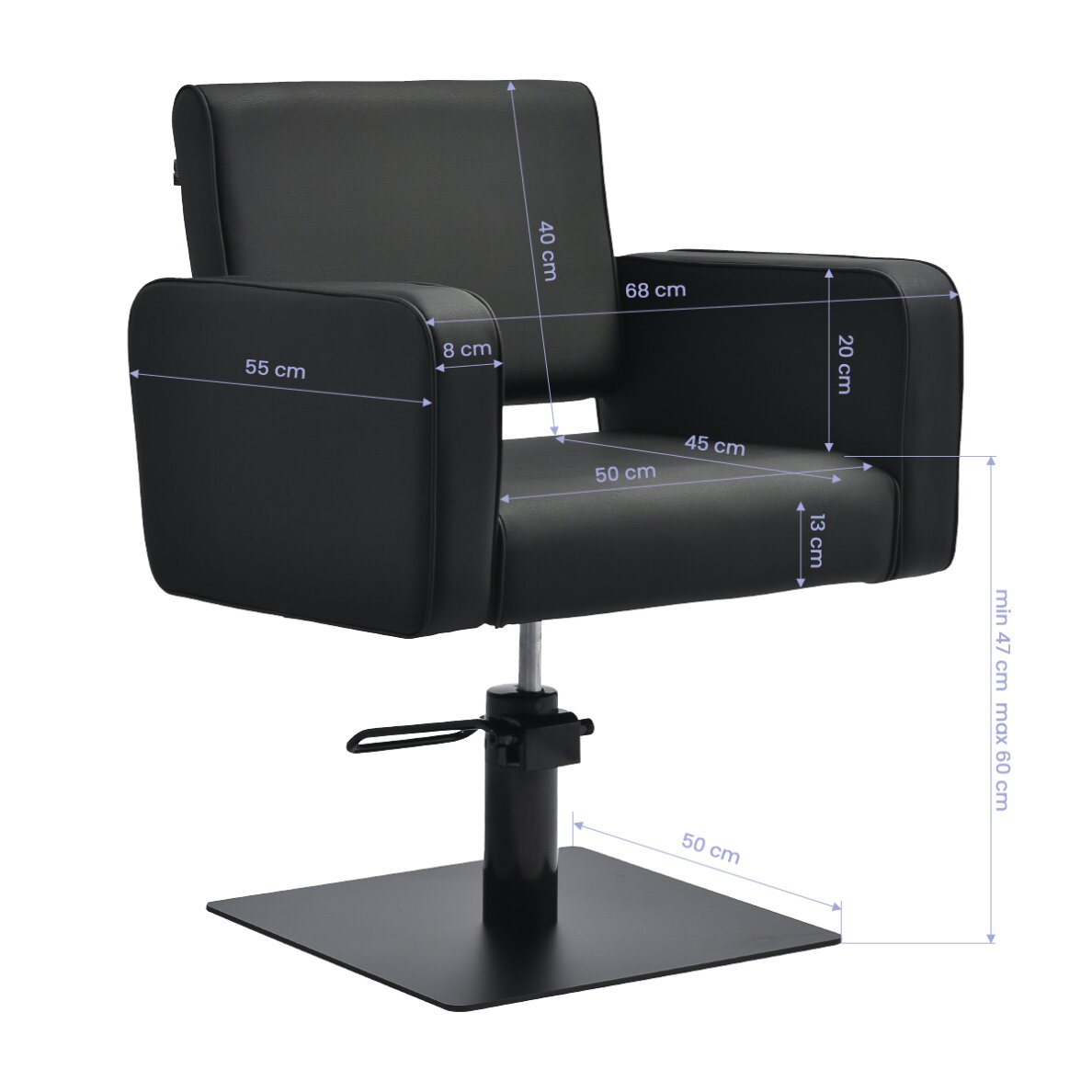 Barber chair Gabbiano Bilbao Black 6 Barber chair Gabbiano Bilbao Black 6