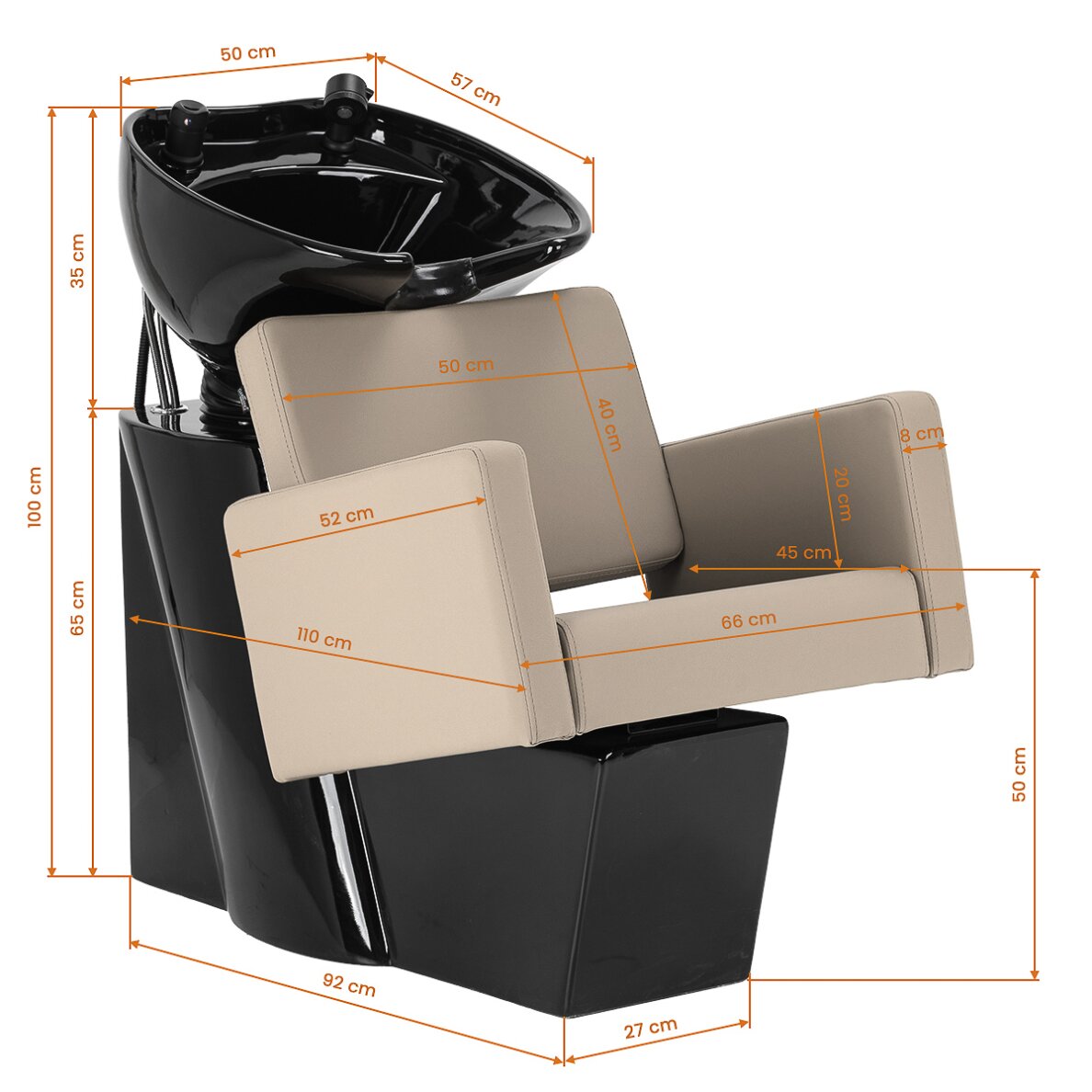 Barbershop sink Gabbiano Vitoria Beige 13 Barbershop sink Gabbiano Vitoria Beige 13