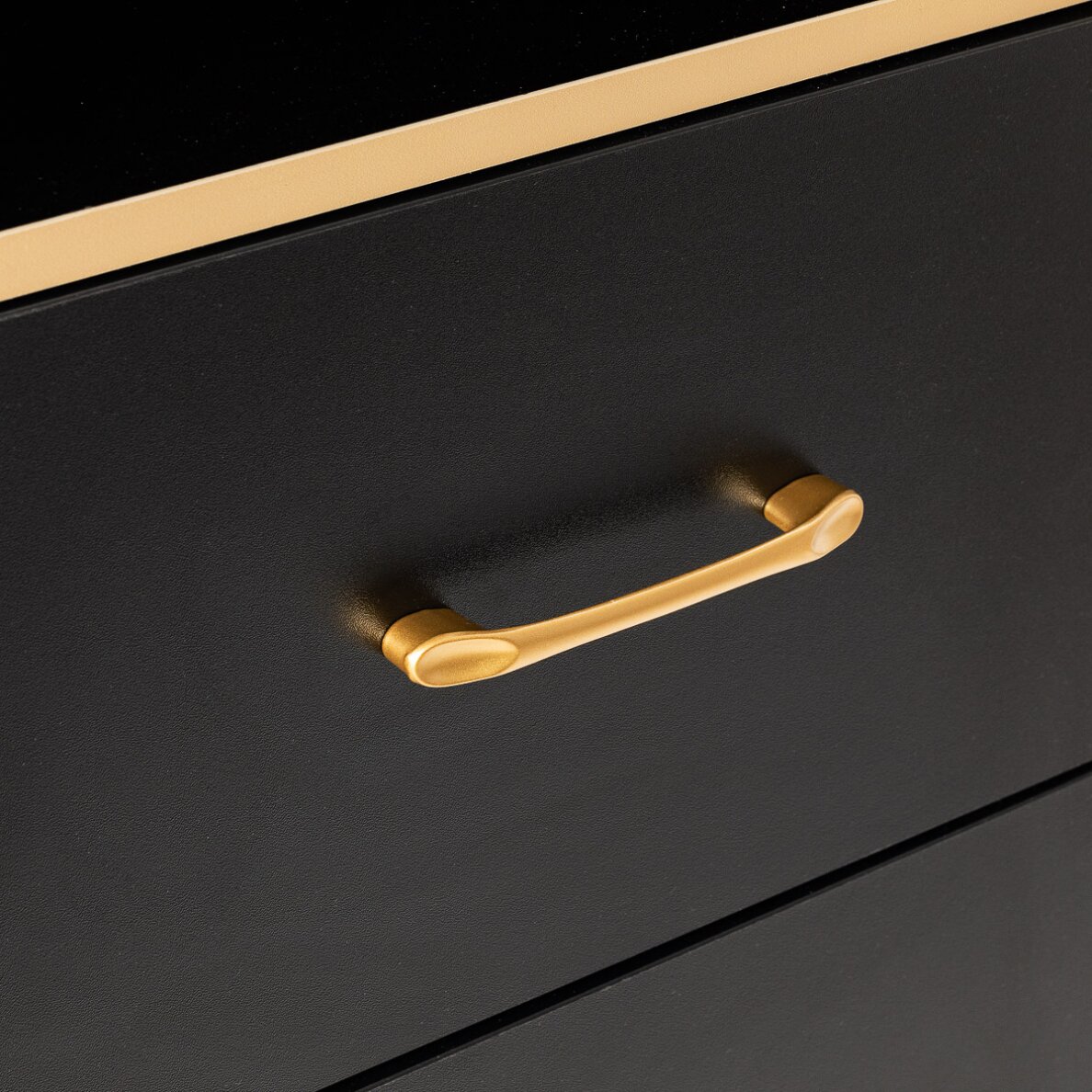 Шкаф для парикмахерской Gabbiano Totem, черно-золотой 9