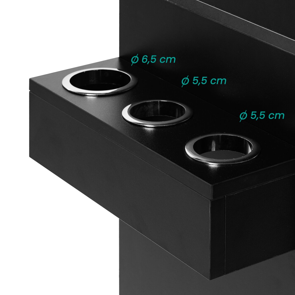 Барбершоп-шкаф Gabbiano Totem черный 10 Барбершоп-шкаф Gabbiano Totem черный 10