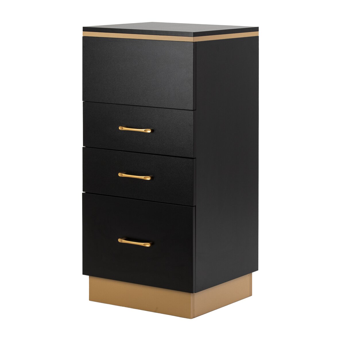 Парикмахерский столик Gabbiano 2027BG, черно-золотой Парикмахерский столик Gabbiano 2027BG, черно-золотой