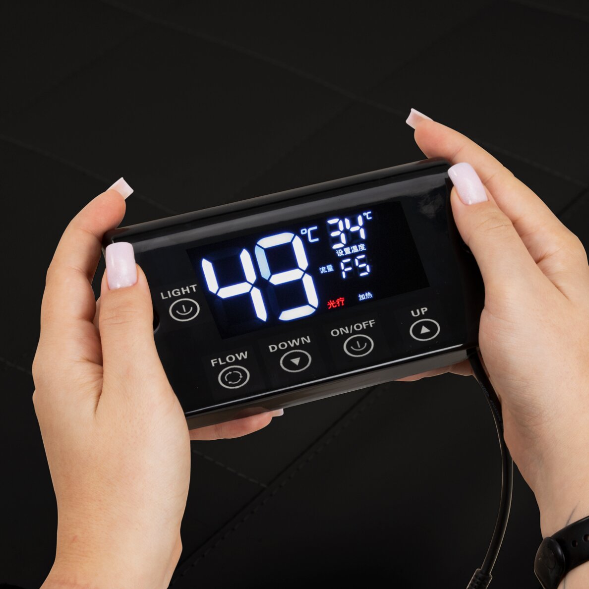 Matu mazgāšanas gulta ar Head SPA funkciju Gabbiano Maldives Black 10