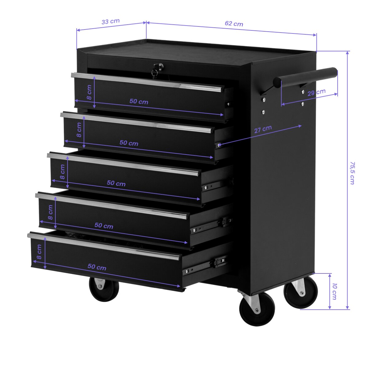 Tatuointikärry Pro Ink 015 Tattoo Black 8 Tatuointikärry Pro Ink 015 Tattoo Black 8