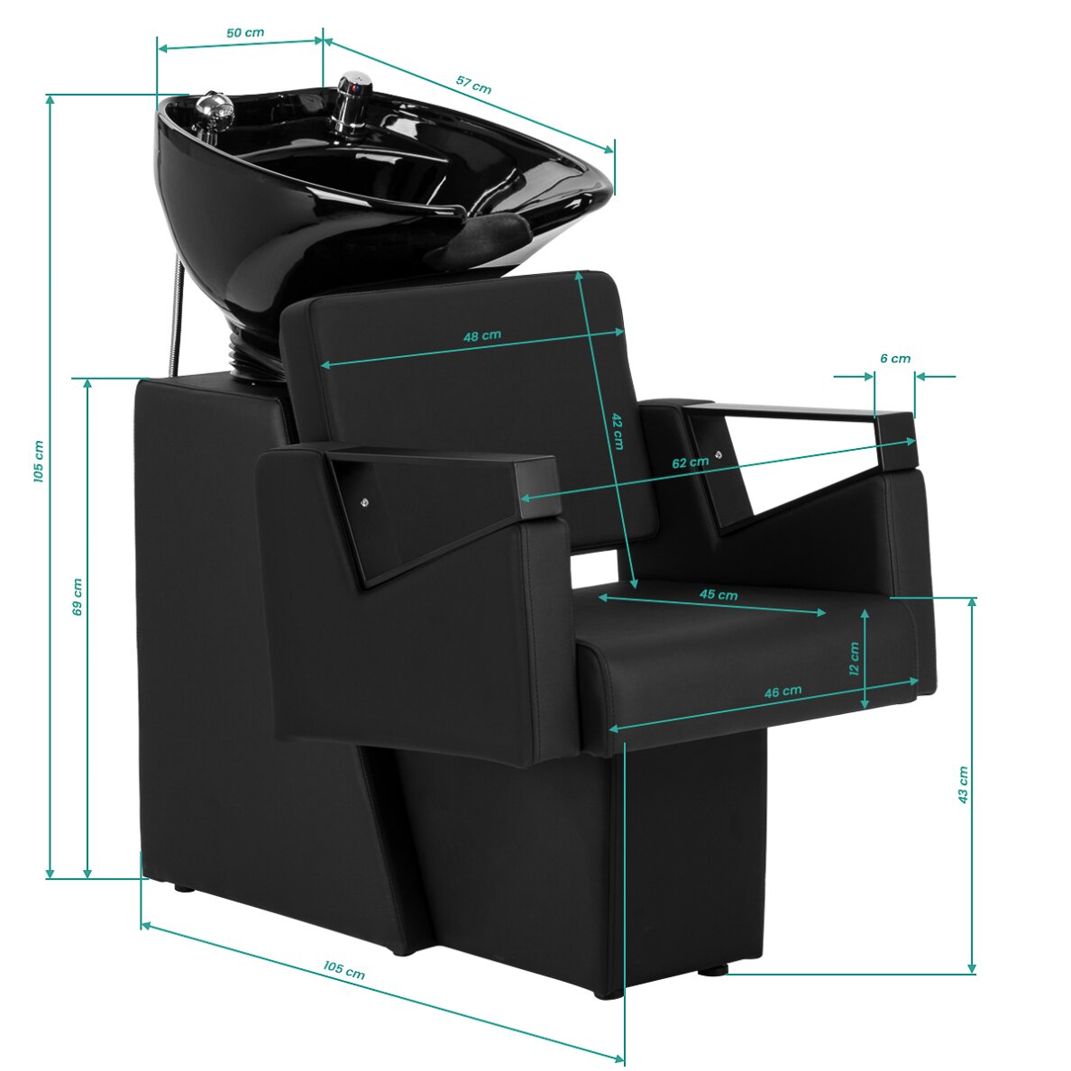Friziera izlietne Hair System Duplex Noir melna 13 Friziera izlietne Hair System Duplex Noir melna 13