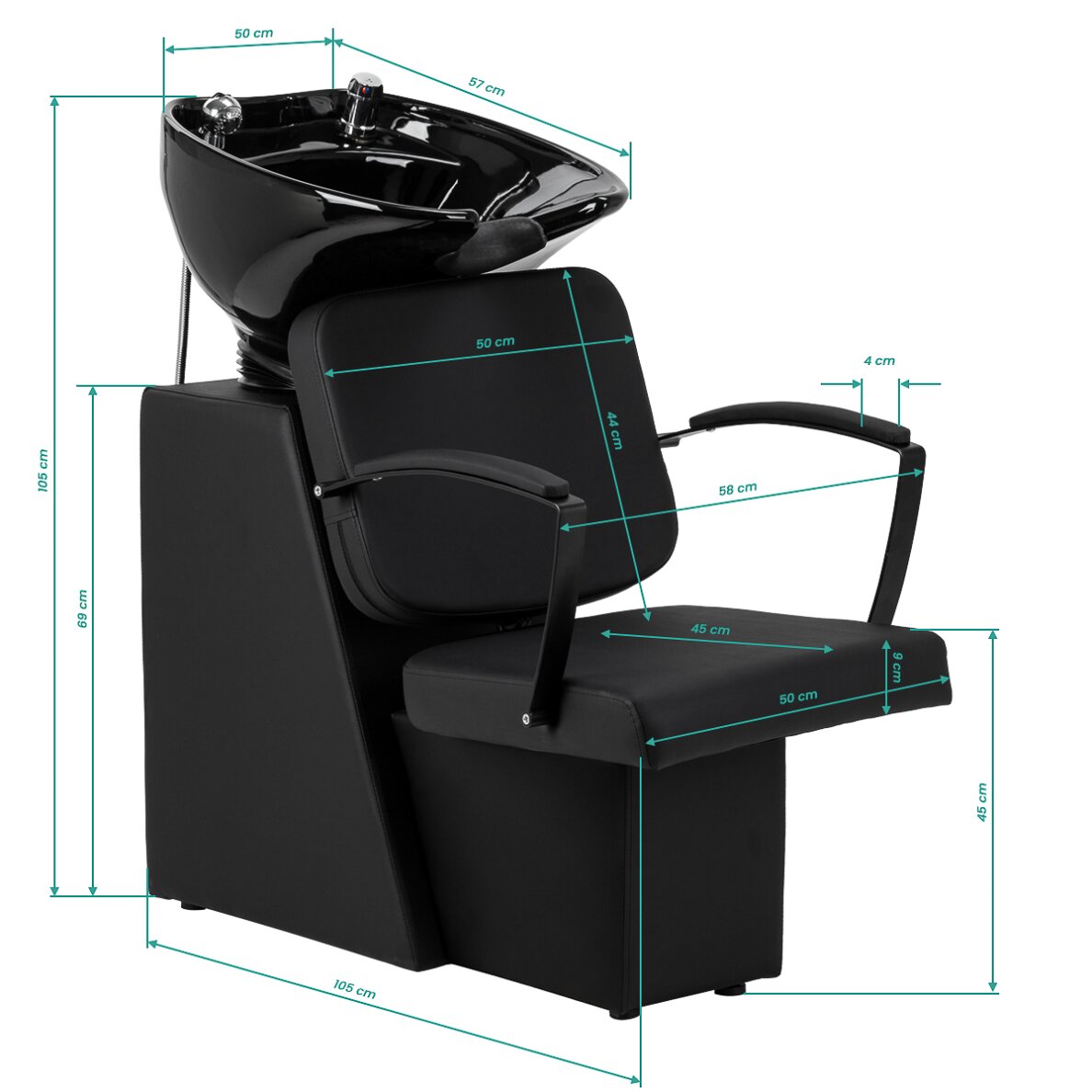 Friziera izlietne Hair System Edge Noir melna 14 Friziera izlietne Hair System Edge Noir melna 14