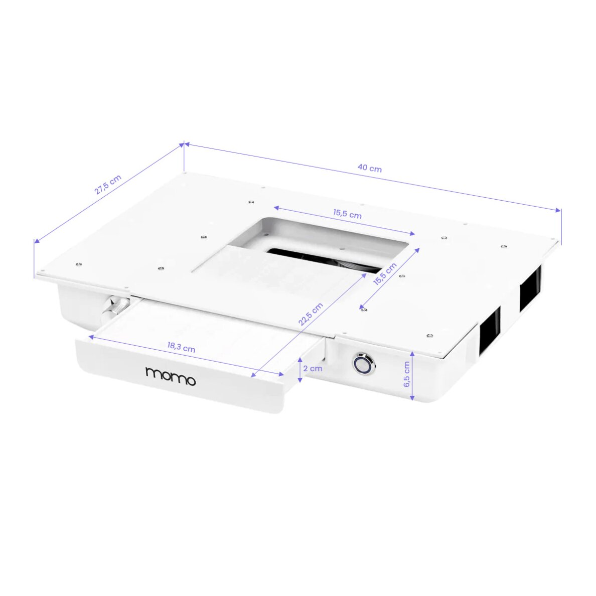 Kosmetik-Maniküretisch mit Staubabsaugung MOMO 05-BL 15 Kosmetik-Maniküretisch mit Staubabsaugung MOMO 05-BL 15