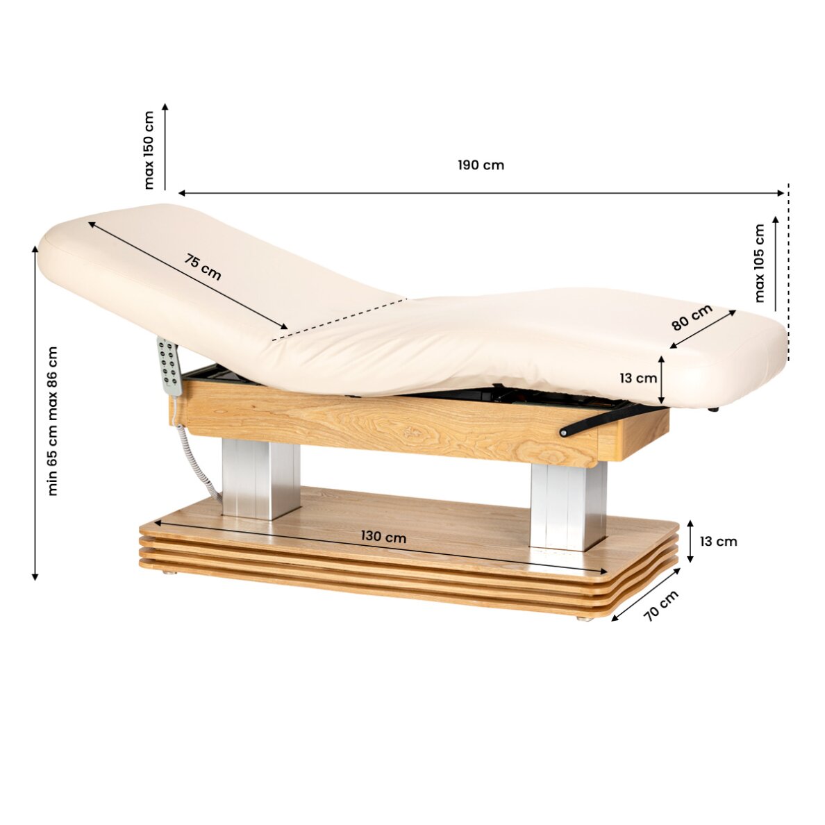 Cosmetic SPA bed Sillon Comfort cream and brown 20 Cosmetic SPA bed Sillon Comfort cream and brown 20