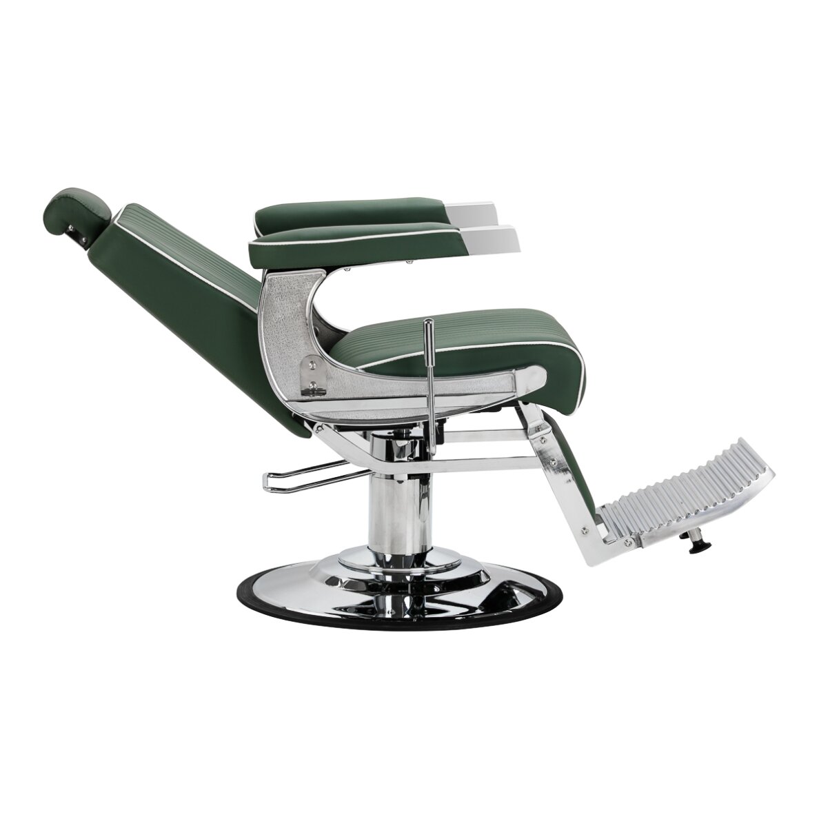 Barber chair Gabbiano Visionerio Green and Chrome 2