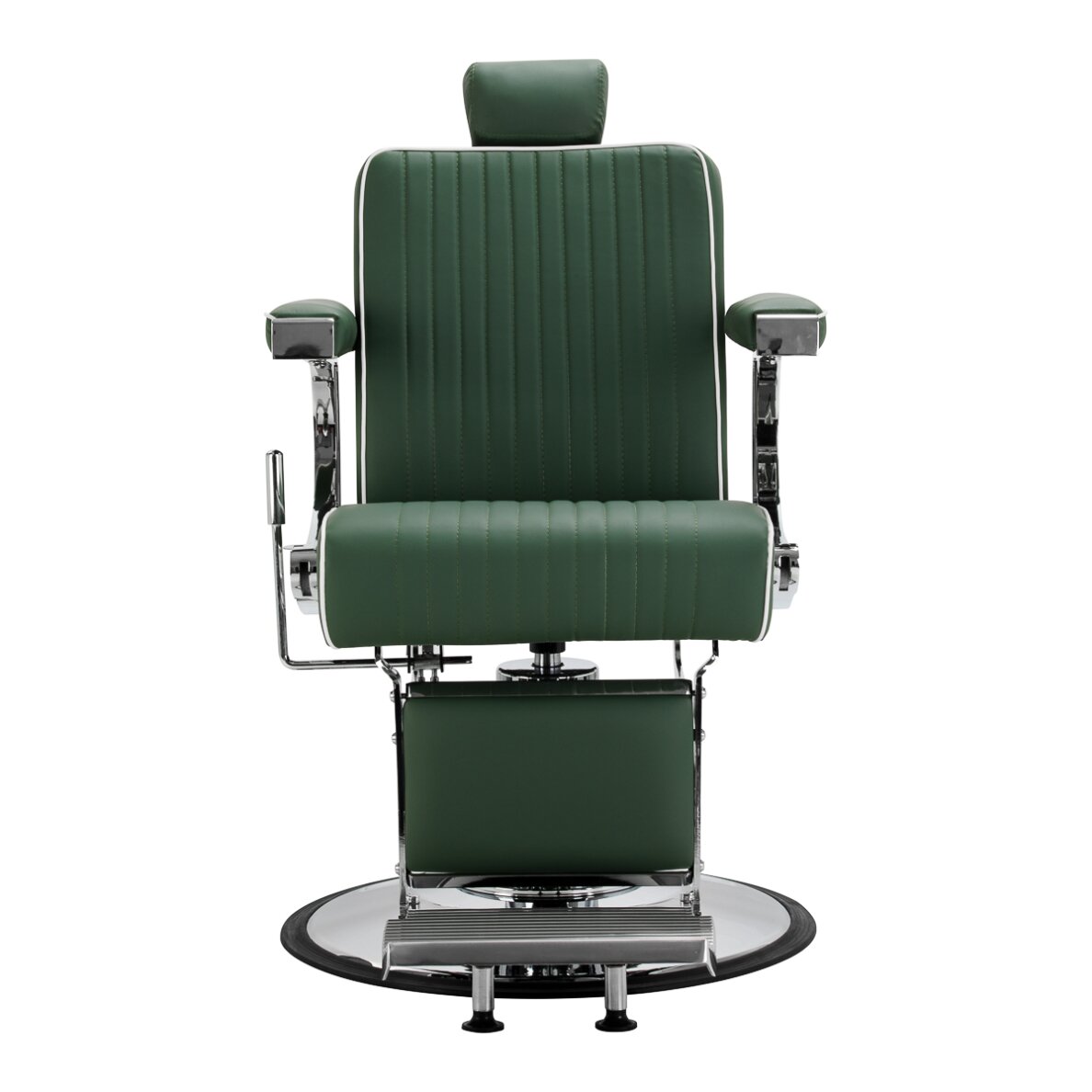 Barber chair Gabbiano Visionerio Green and Chrome 3