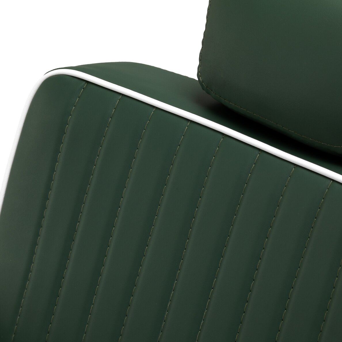 Barber chair Gabbiano Visionerio Green and Chrome 14