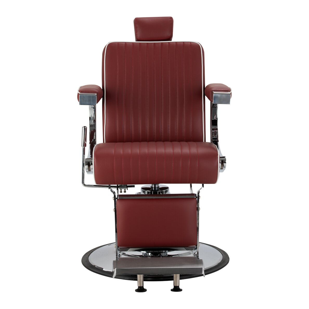 Barber chair Gabbiano Visionerio Red and Chrome 3
