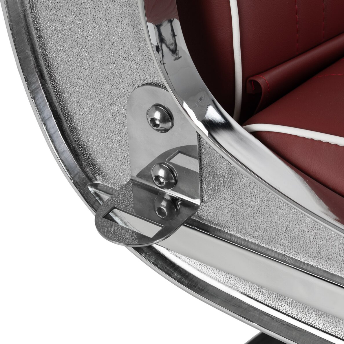 Barber chair Gabbiano Visionerio Red and Chrome 11