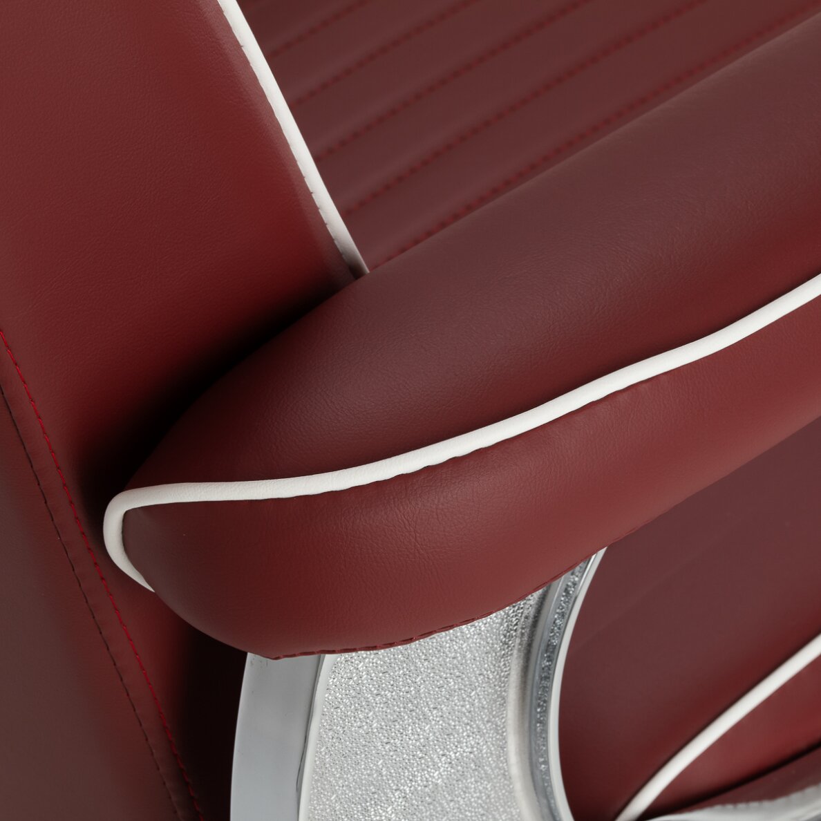 Barber chair Gabbiano Visionerio Red and Chrome 14