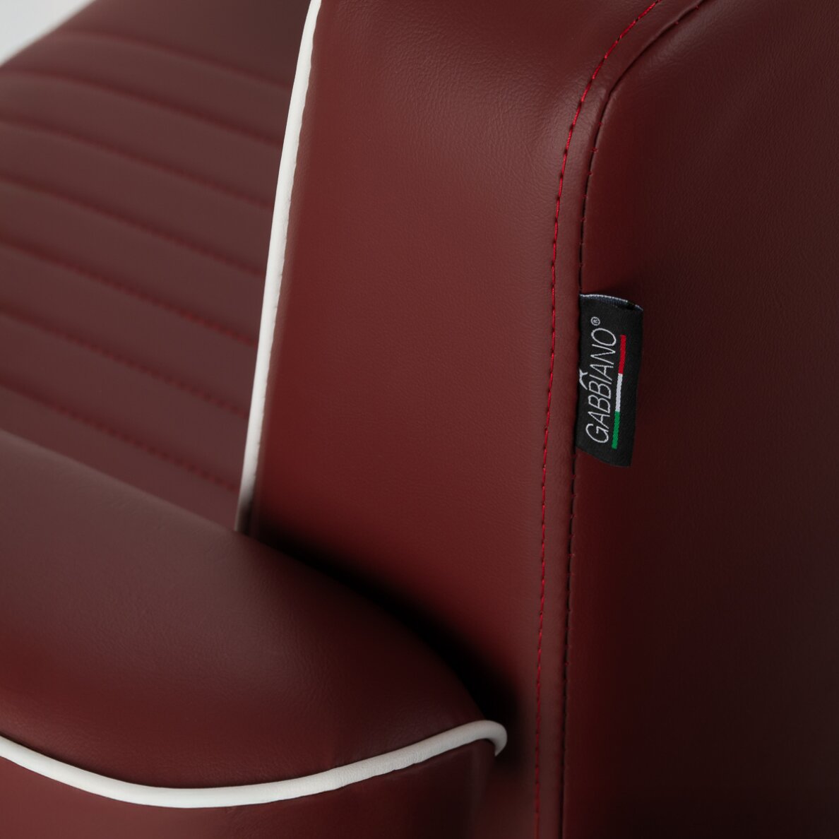 Barber chair Gabbiano Visionerio Red and Chrome 16