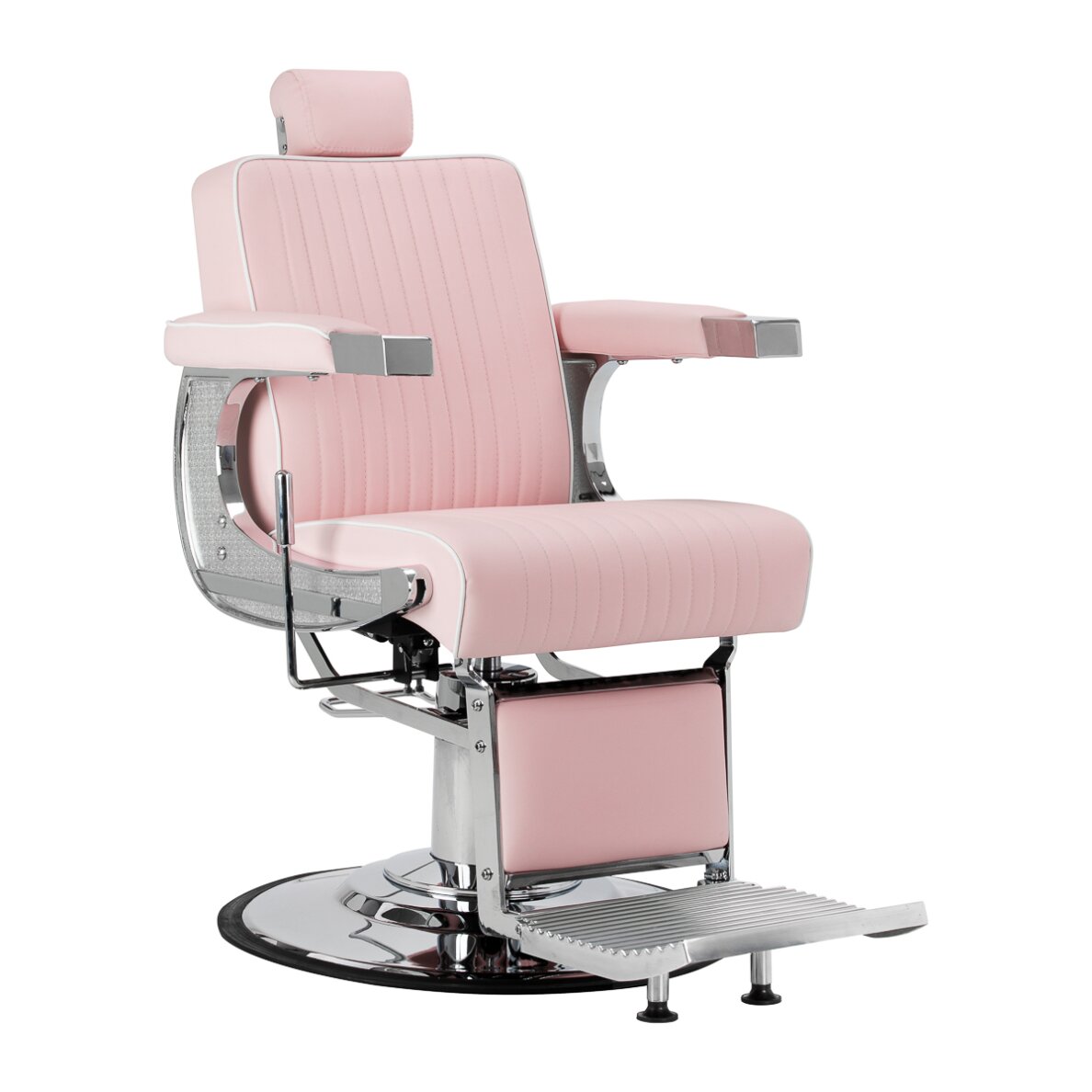 Barber chair Gabbiano Visionerio Pink and Chrome