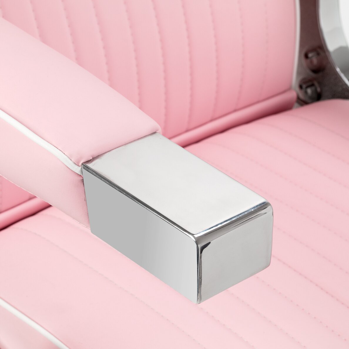 Barber chair Gabbiano Visionerio Pink and Chrome 5