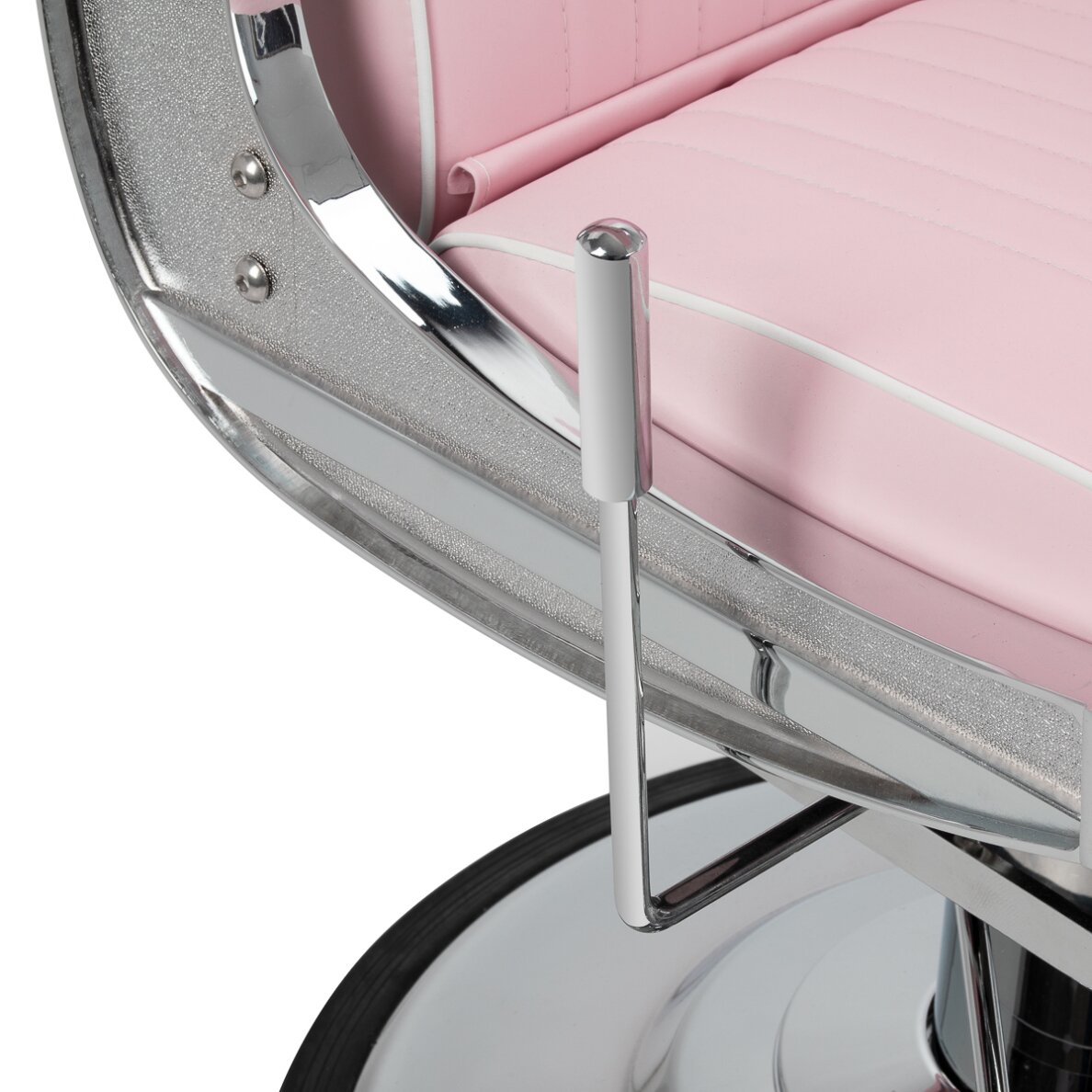 Barber chair Gabbiano Visionerio Pink and Chrome 6