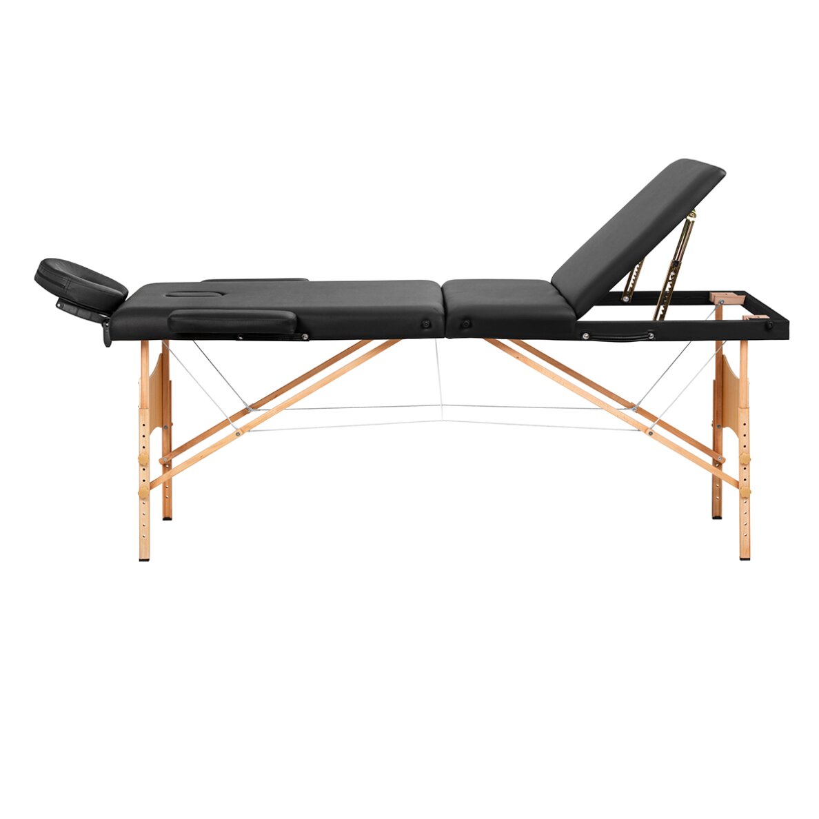 Folding wooden massage table BALANCE 3 Black 2