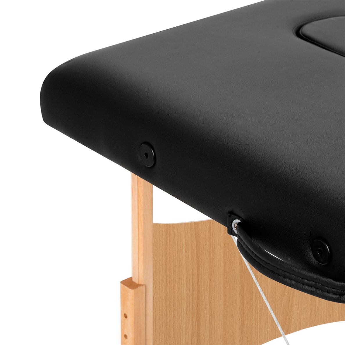 Folding wooden massage table BALANCE 2 Black 190x70 9