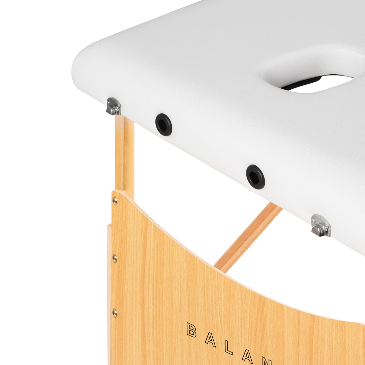 Folding wooden massage table BALANCE 2 190x70 White 3 Folding wooden massage table BALANCE 2 190x70 White 3