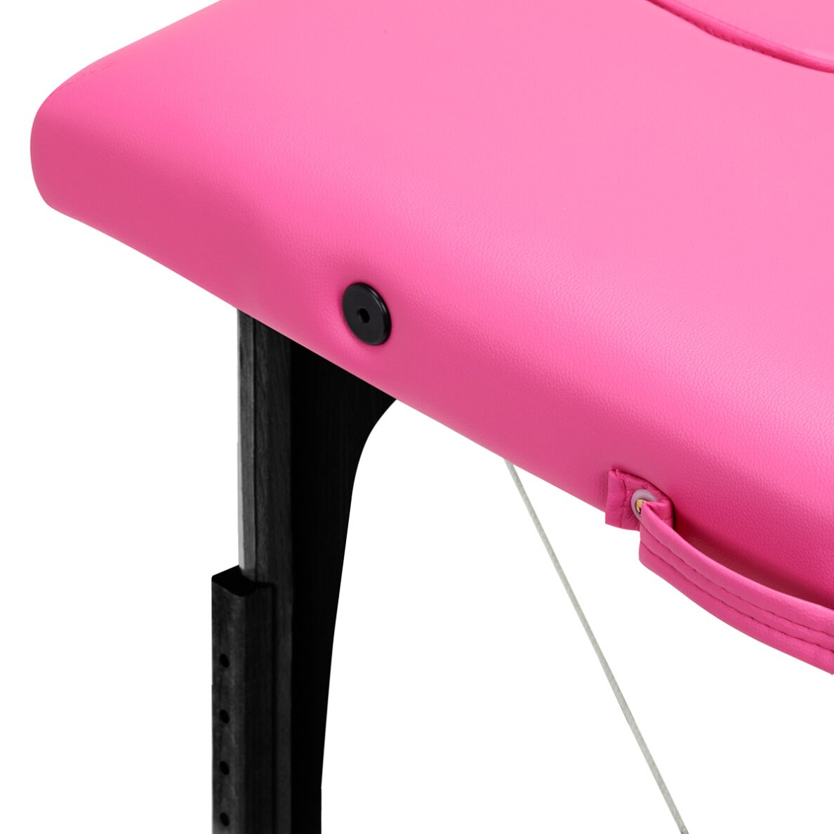 Folding wooden massage table BALANCE 2 Pink and Black 6