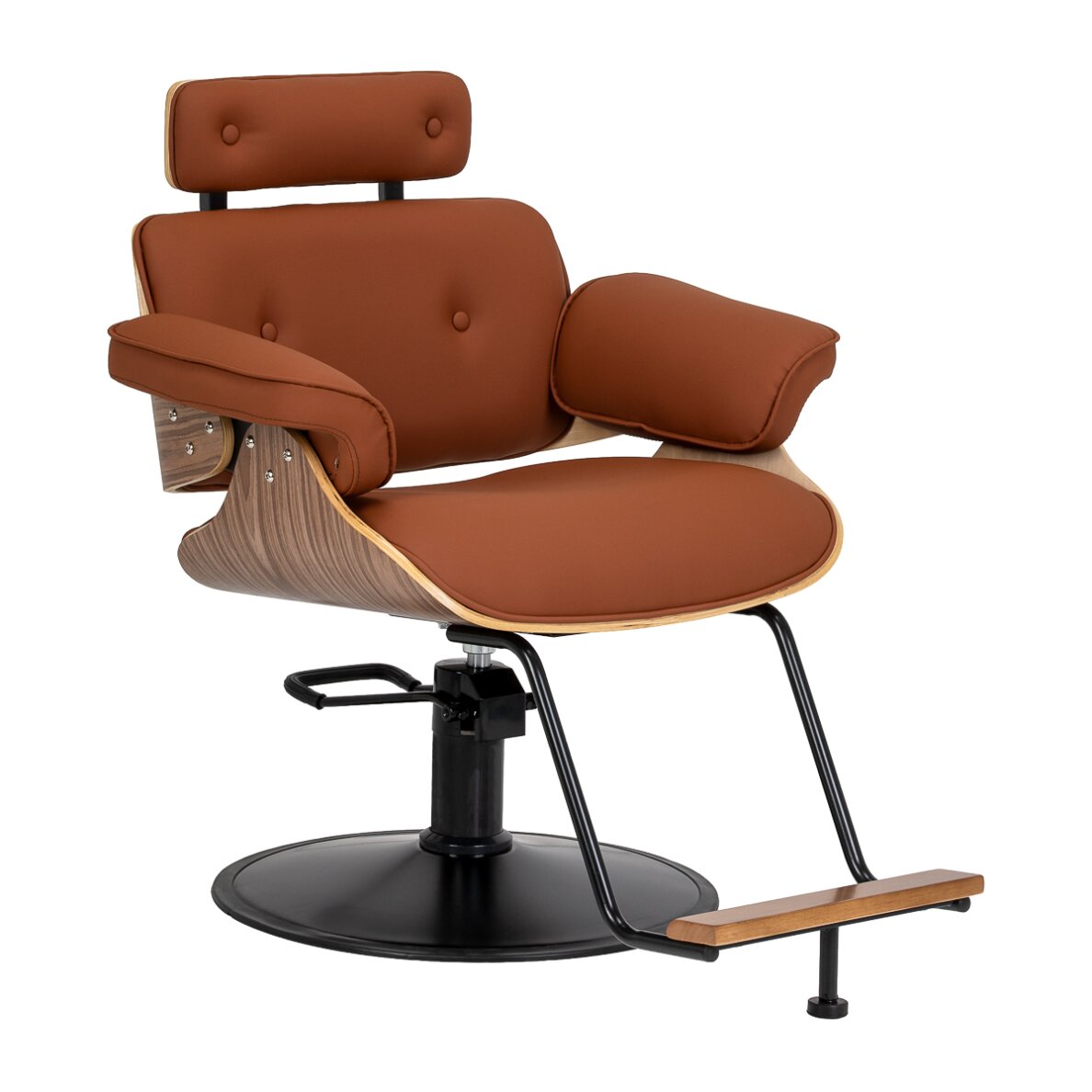 Friziera krēsls Gabbiano Florence brūns ar melnu pamatni Friziera krēsls Gabbiano Florence brūns ar melnu pamatni