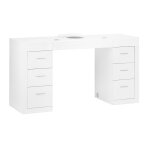 Cosmetic manicure table with integrated dust collector 324 White Cosmetic manicure table with integrated dust collector 324 White