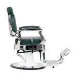 Fotel barberski Barber Chair President Green Chrome