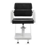 Barber chair Gabbiano Porto White and Black