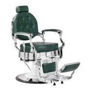 Kirpyklos kėdė Barber Chair President Green Chrome Kirpyklos kėdė Barber Chair President Green Chrome