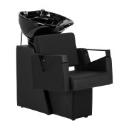 Раковина для парикмахерской Hair System Duplex Noir черная Раковина для парикмахерской Hair System Duplex Noir черная