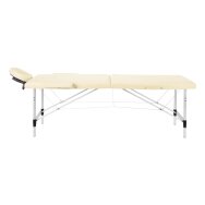 Klappbarer Aluminium-Massagetisch BALANCE 2 Creme