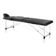Klappbarer Aluminium-Massagetisch BALANCE 2 Schwarz