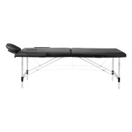 Klappbarer Aluminium-Massagetisch BALANCE 2 Schwarz