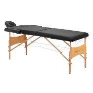Folding wooden massage table BALANCE 2 Black