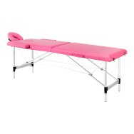 Klappbarer Massagetisch aus Aluminium BALANCE 2 Pink