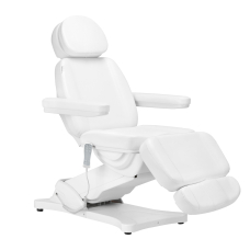 Krzesło kosmetyczne Sillon Classic Electric 3 Motors Heating White