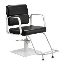 Barber chair Gabbiano Porto White and Black