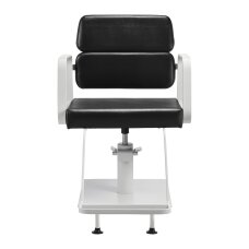 Barber chair Gabbiano Porto White and Black