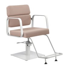 Barber chair Gabbiano Porto White and Beige