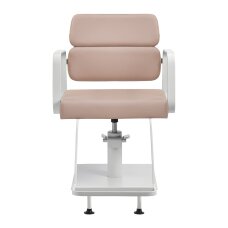 Barber chair Gabbiano Porto White and Beige